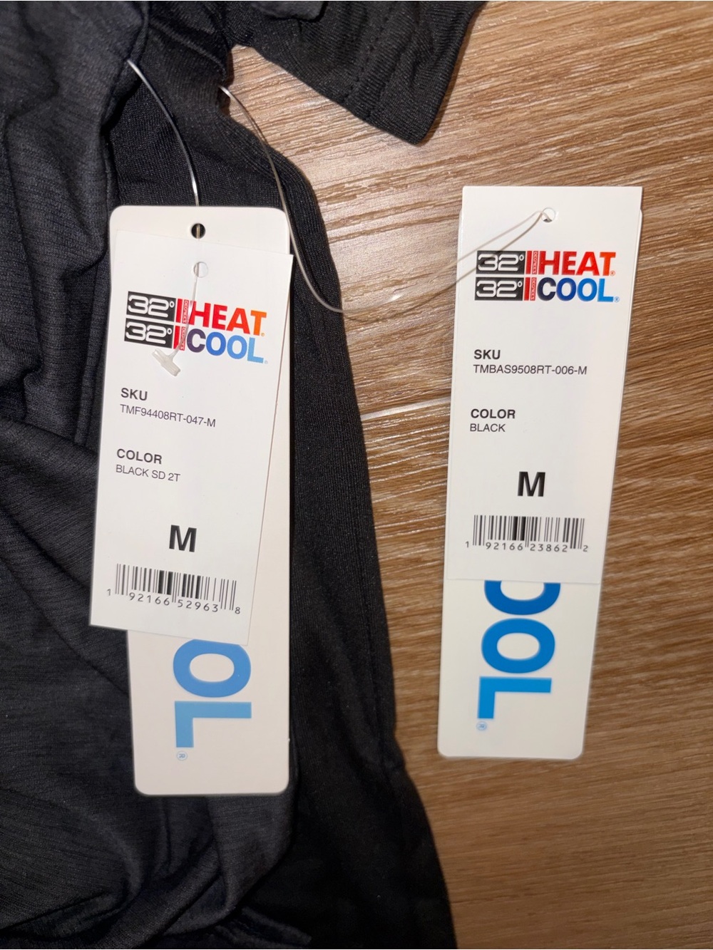 Lot of 2 32 Degrees Cool Men’s Polo Shirts Size M Black Gray Heat Cool NWT - Picture 5 of 9